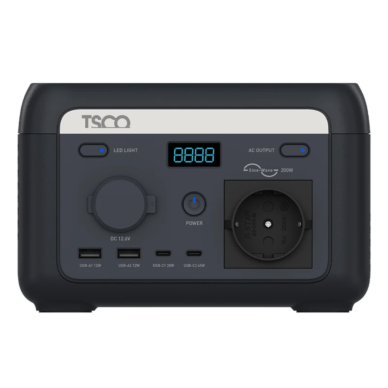 پاور استیشن TSCO 40000mAh مدل TST 201 200W - مشکی